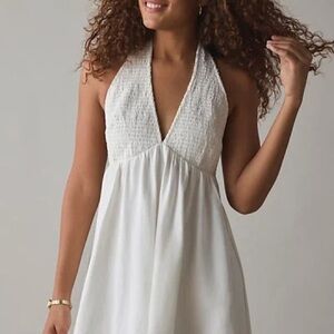 BDG white halter neck dress